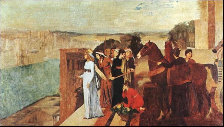 Edgar Degas Semiramis Building Babylon oil painting image